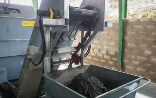 Extractor de cenizas y residuales de incineración