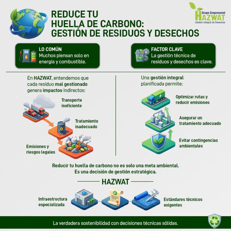🌎 Reducir la huella de carbono también implica gestionar correctamente los desechos y residuos