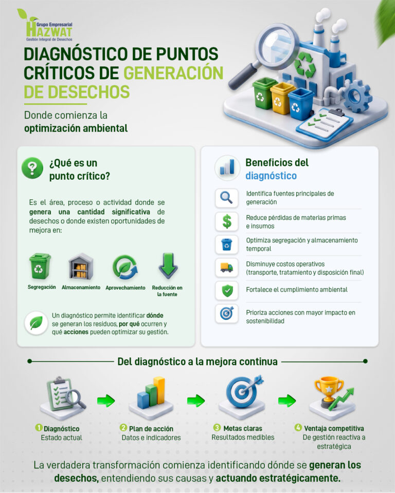 Diagnóstico de puntos críticos de desechos | Hazwat